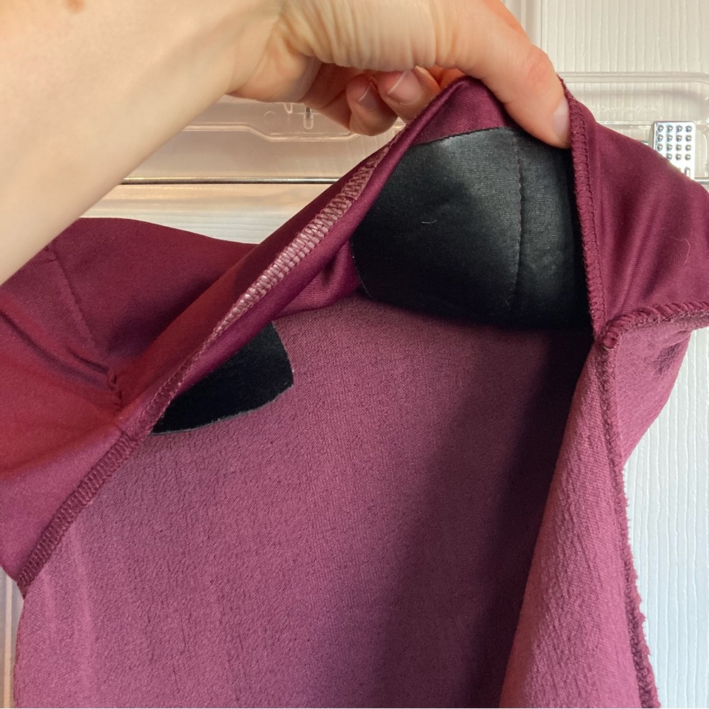 Charlotte Russe smocked strapless/tube top, eggplant color, sweetheart neckline - Picture 7 of 7